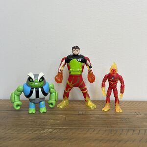 2017 lot of 3 Playmates Ben 10 Heatblast Slapback Action Figure Cartoon